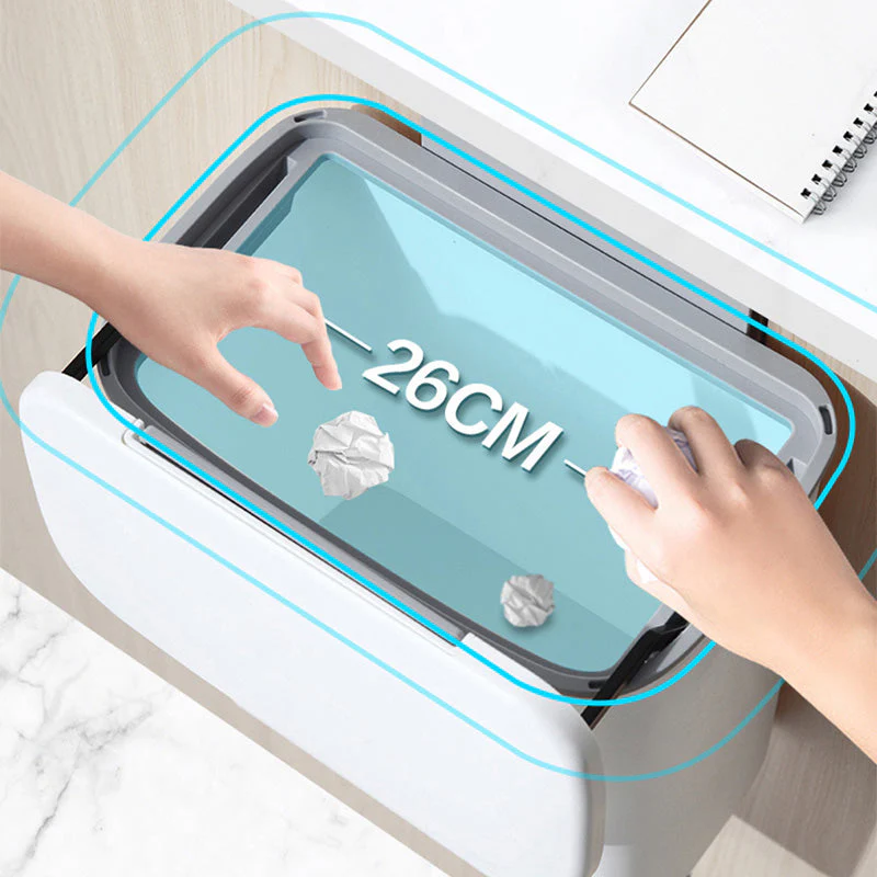 Kitchen Hanging Trash Can with Lid