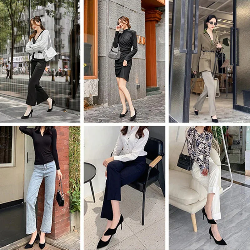 💥50% OFF & Free Shipping👠High-Quality Women's Pointed-Toe Black High Heels