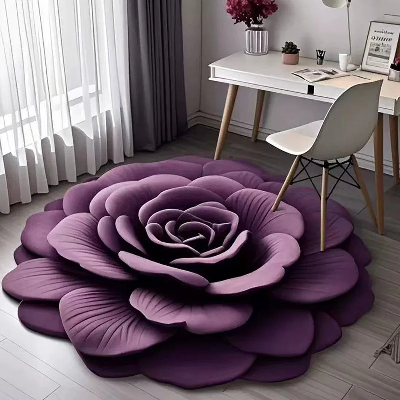 🏠2025 New Product-50% OFF🔥Floral Plush & Diatomaceous Earth Floor Mat✨