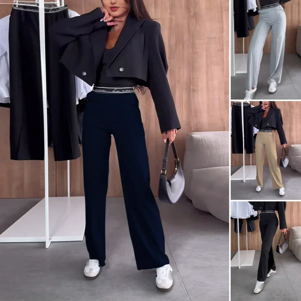 🎉Spring Hot Sale🎉Women's Solid Color Draped Pants