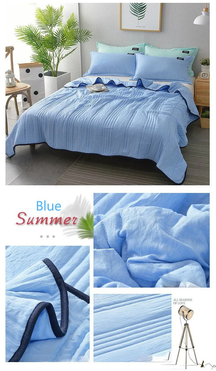 Cool Ice Silky Summer Air Blanket Queen King Size