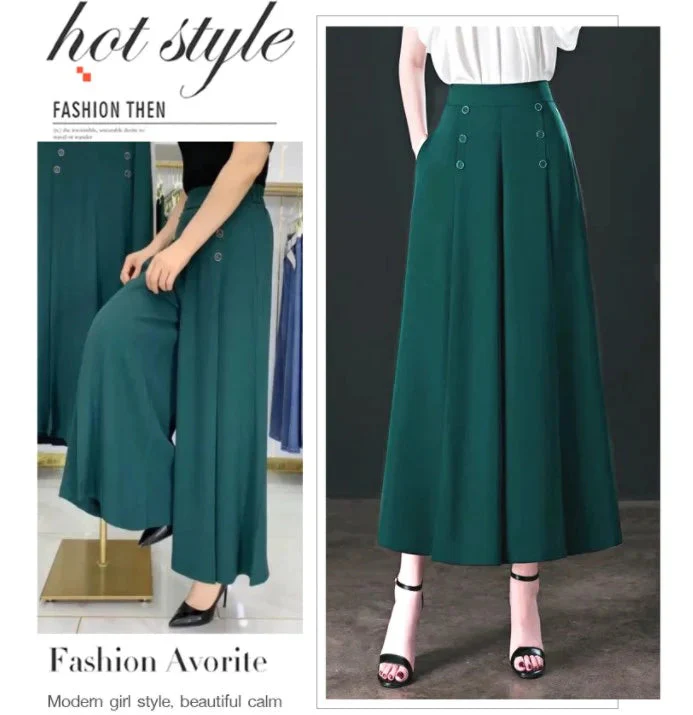 👖【Fashion Slim Fit】Hot Sale-Pleated Wide Leg Pants