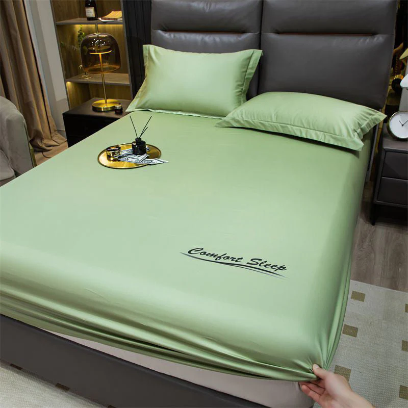 ✈️ Free Shipping ALL📦Summer Ice Cooling Silky Bed Fitted Sheet Pillow Cover🛏️