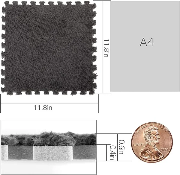 💥Hot Sale 50% OFF💥 Plush Patchwork Foam Floor Mat（10 PCS/ SET）