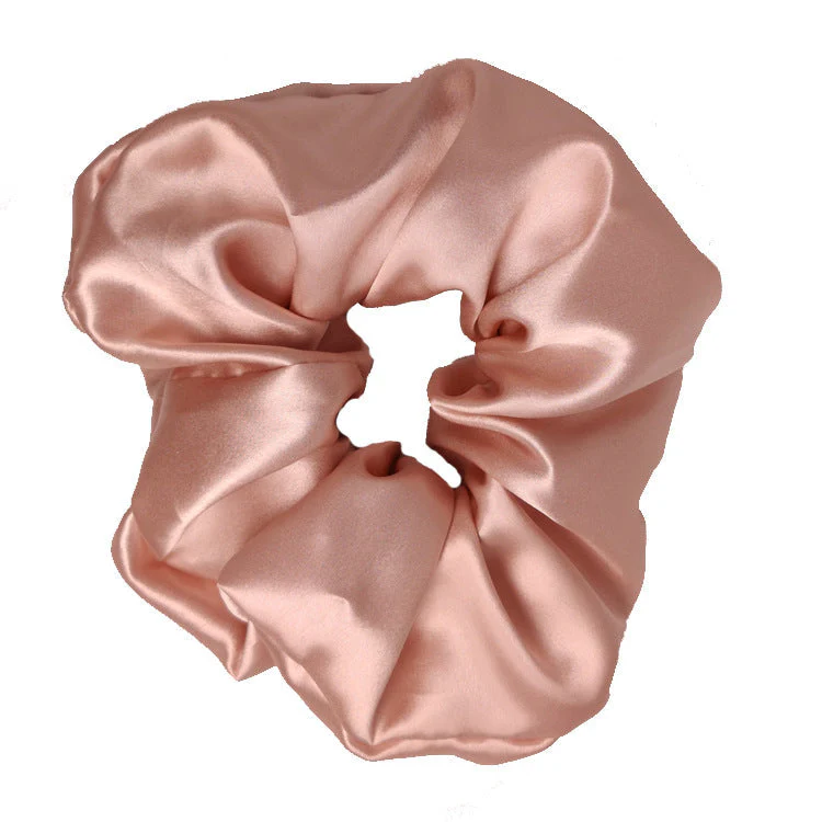 New Silk Large Intestine Loop Solid Bright Piggy Hair Loop Elastic Hair Rope Hair Loop Multiple Pack