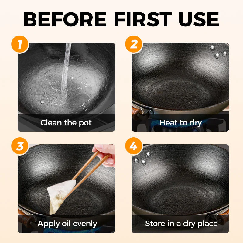 ⏳Time-limited Special⌛Uncoated Thick Iron Pot