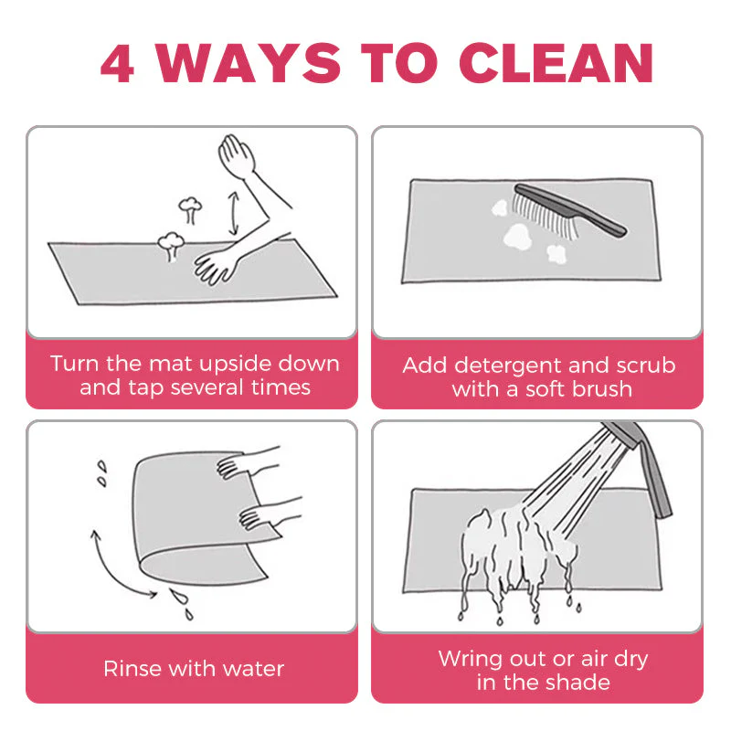 🏠2025 New Product-50% OFF🔥Floral Plush & Diatomaceous Earth Floor Mat✨