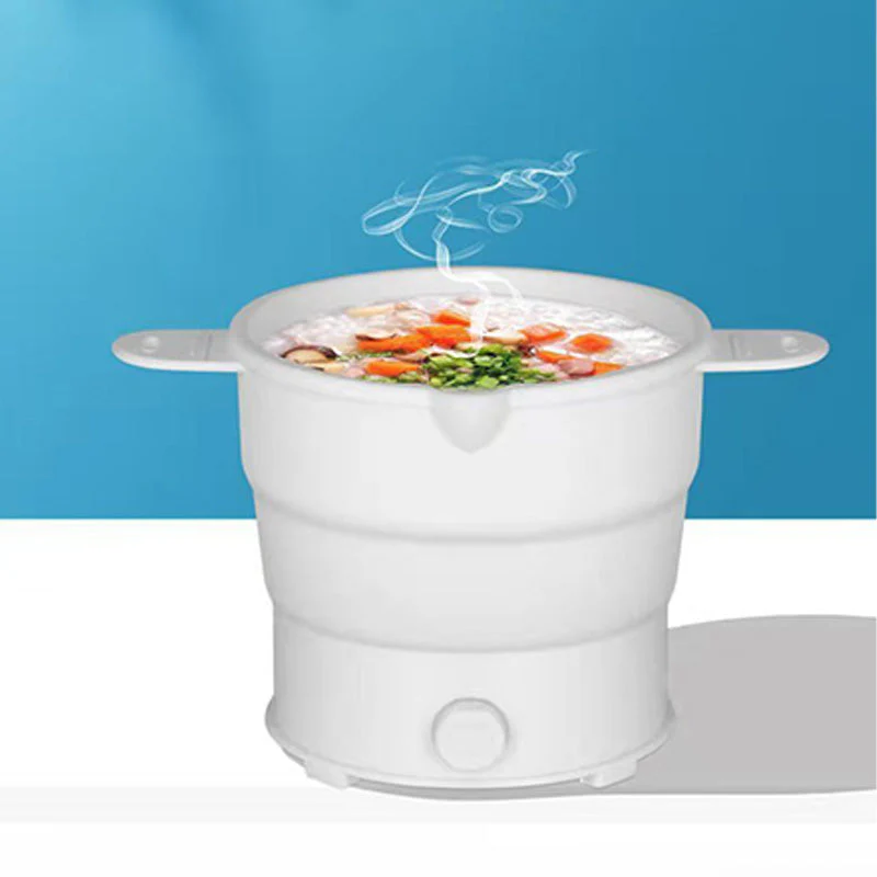 [Creative Gift] Travel Folding Electric Silicon Cooking Pot