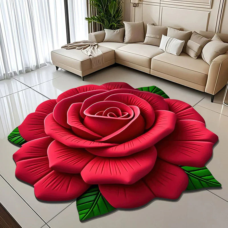 🏠2025 New Product-50% OFF🔥Floral Plush & Diatomaceous Earth Floor Mat✨