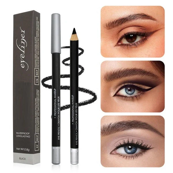 💗Set of 3pcs🎁Wooden Waterproof Long-Lasting Hard Eyeliner