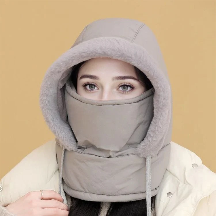 📢Stock running low! ☃️Plush-lined Thickened Thermal Hat with Face Mask for Men and Women