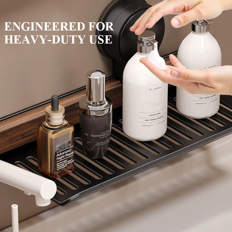 🔥 Bestsellers Recommended – The Furniture Hits of 2025🔥 Walnut Suction Cup Bathroom Shelf