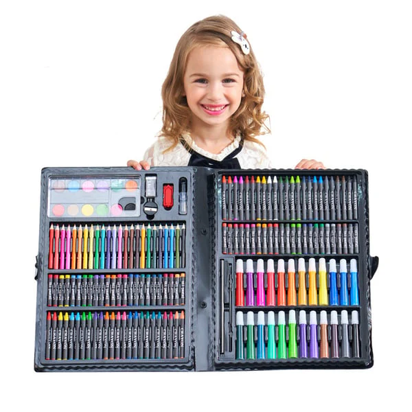 🎁Christmas Gift 🎄🎅🎨 50% OFF HOT PROMOTION! ✨ Deluxe 6-in-1 Art Creativity Set - Includes Drawing Tools & 12 Colors for Kids' Creative Development 🧑‍🎨🌟