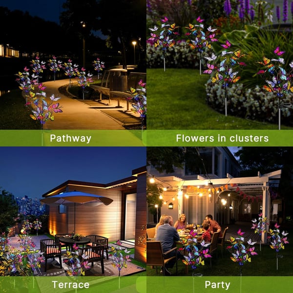 🔥50% OFF🎁Waterproof Solar Outdoor Butterfly Lights💐