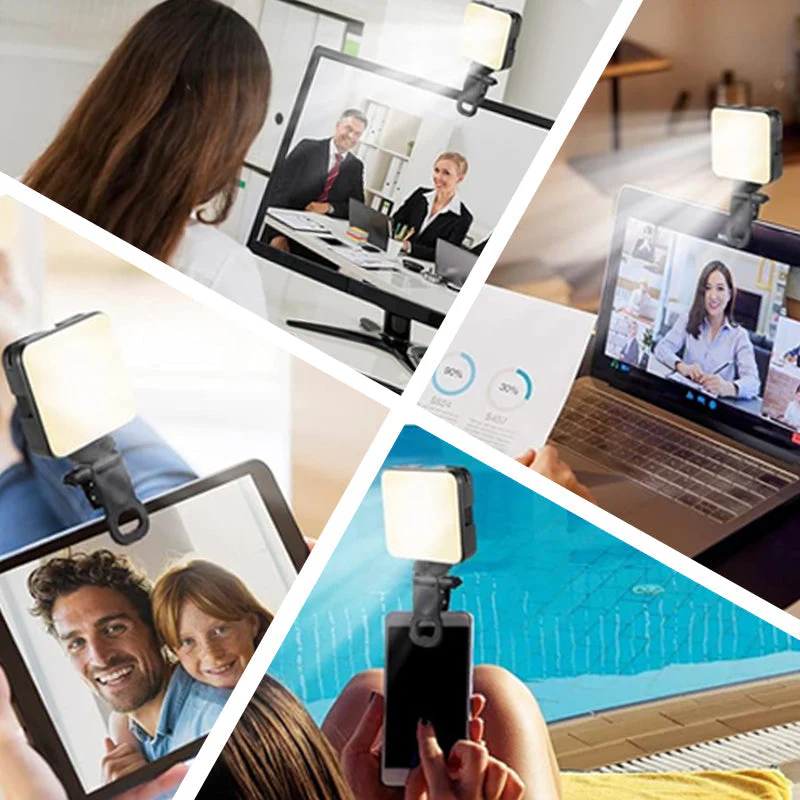 🔥Portable Full Color Video Light with 3 Cold Shoe Mounts