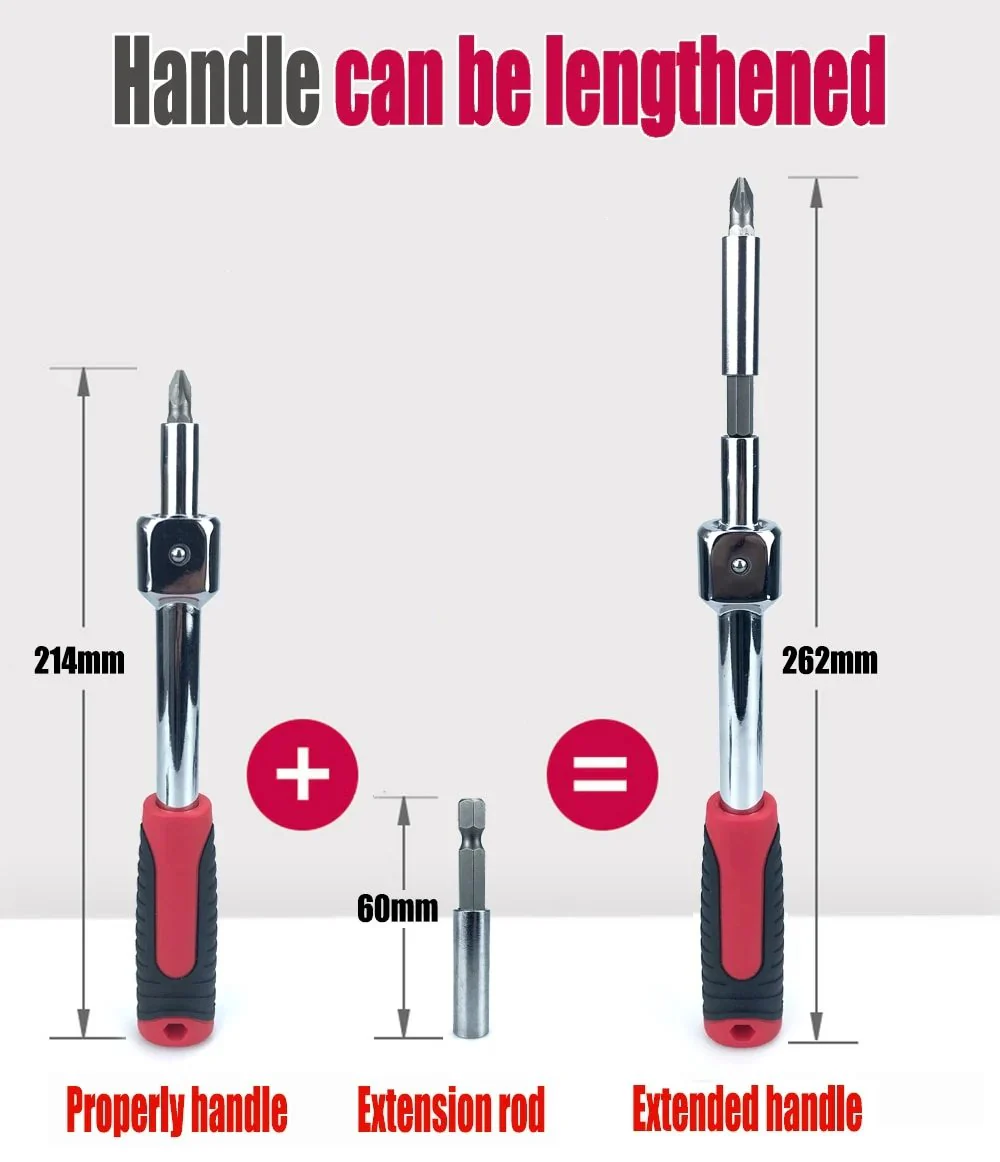 🎁New Hot Sale 50% OFF⏳Removable Movable Head Ratchet Durable Power Saving Repair Tool Set（Free shipping worldwide）