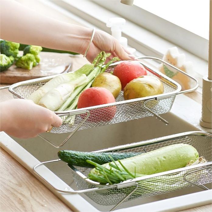 🏠2025 Essential items for the kitchen⏰Expandable Over The Sink Dish Drying Rack