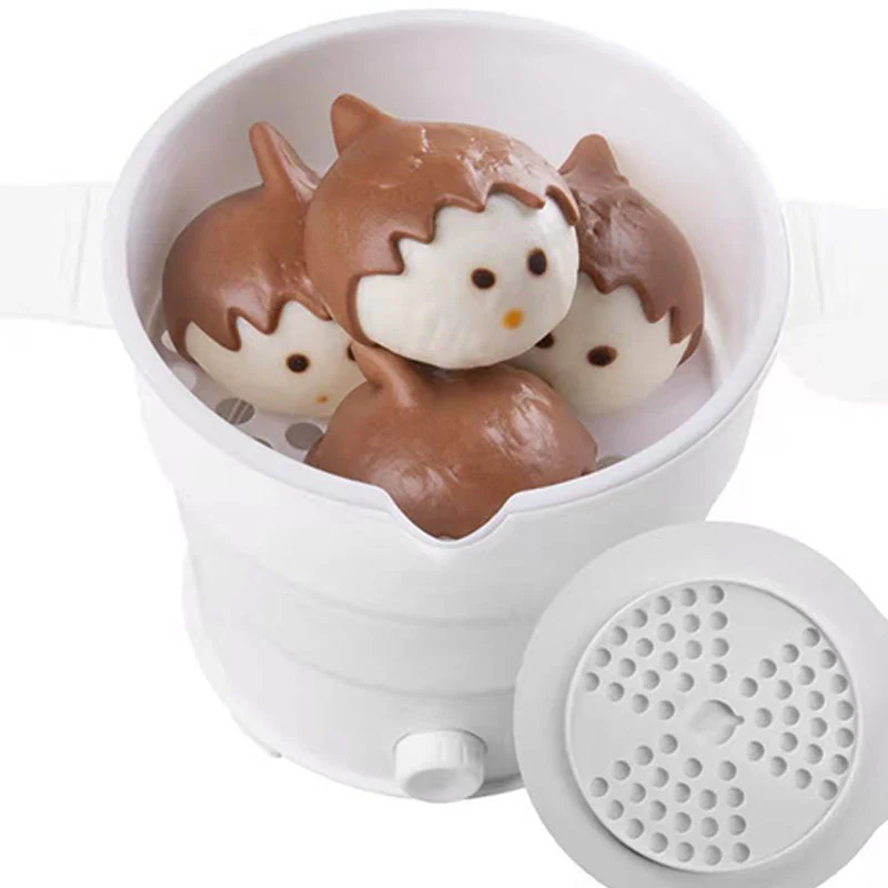 [Creative Gift] Travel Folding Electric Silicon Cooking Pot