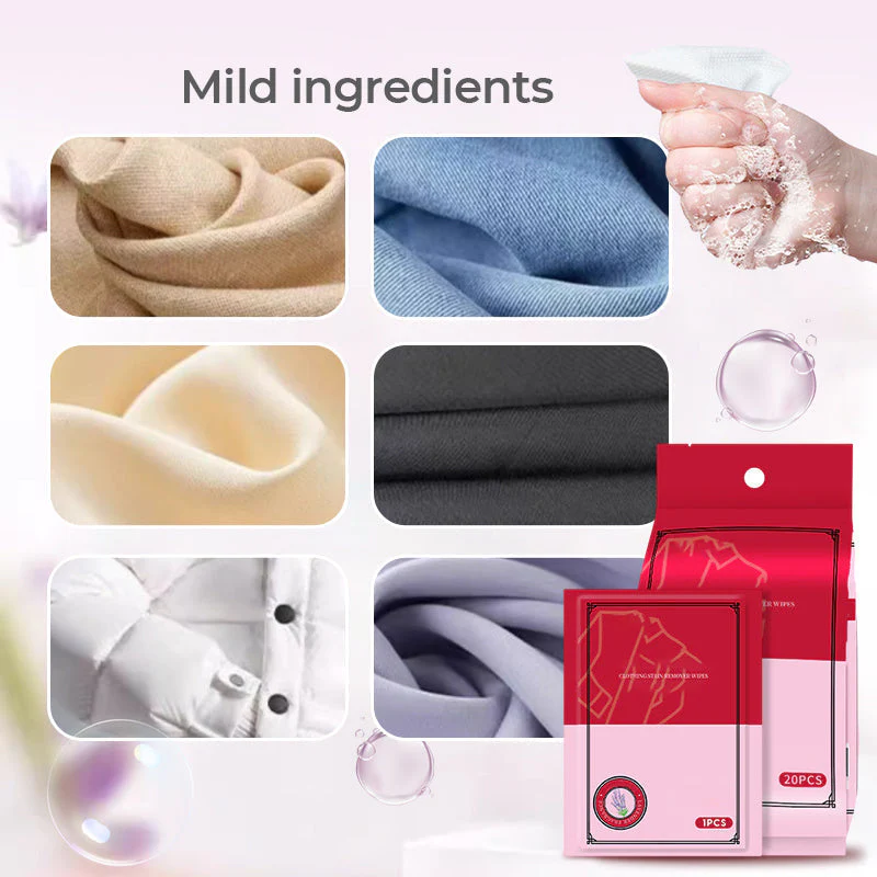 💥New Year Special Sale 💥 Portable Emergency Stain Removal Wet Wipes（BUY 3 GET 5 FREE）