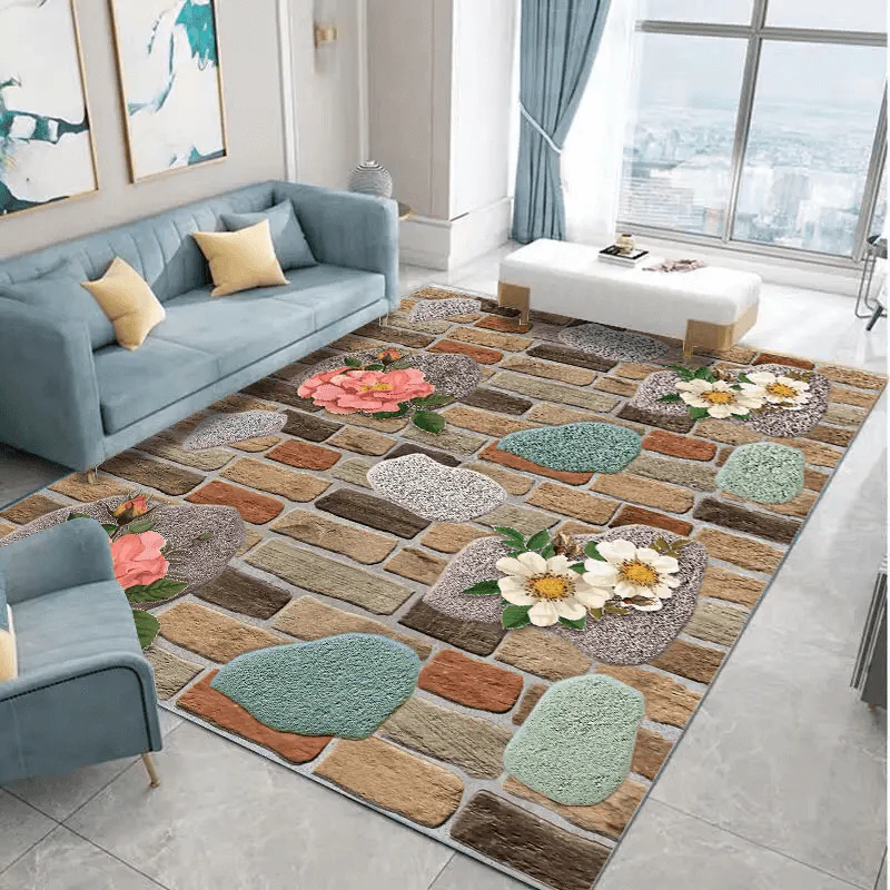 🔥【limited time 50% discount】Cut-out 3D carpet with floral flooring