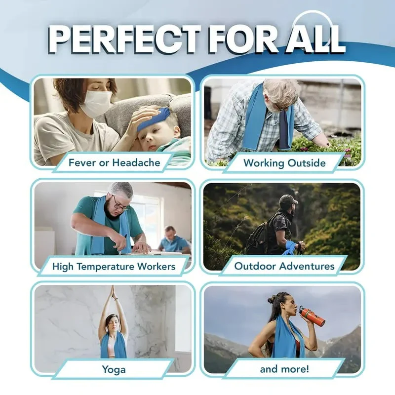 🎉Buy 1 Get 1 Free-Limited Sale🔥Cold Sweat Towel You Can Use Anywhere, Anytime! Reusable Soft Absorbent Cooling Portable
