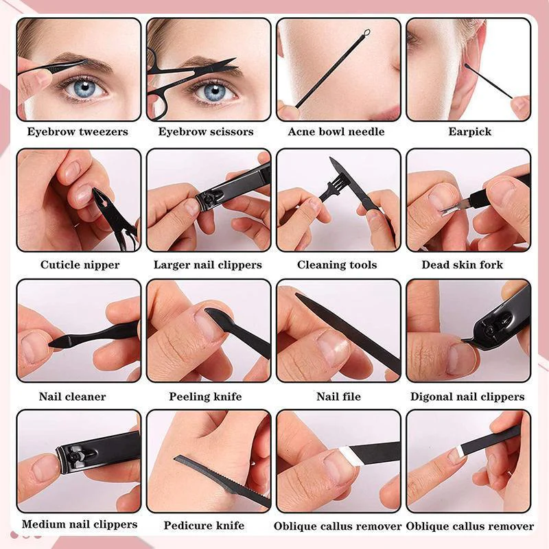 16 PCS Nail Care Set（Ten colors）