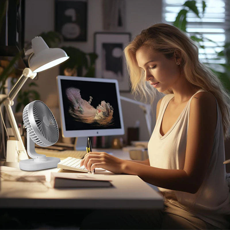 Tabletop Cordless Oscillating Mini Fan