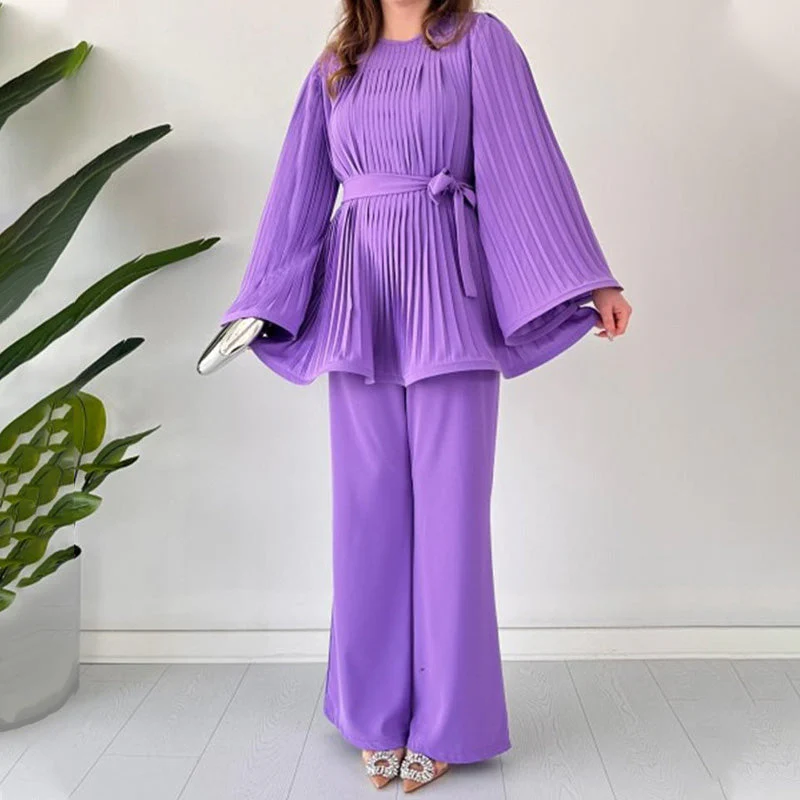 ✈️Free Shipping📦Two-Piece Suit Made Of Pleated Fabric