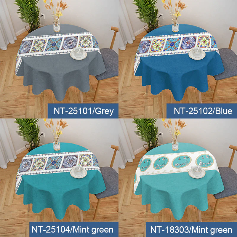 Waterproof and oil-proof embroidered tablecloth