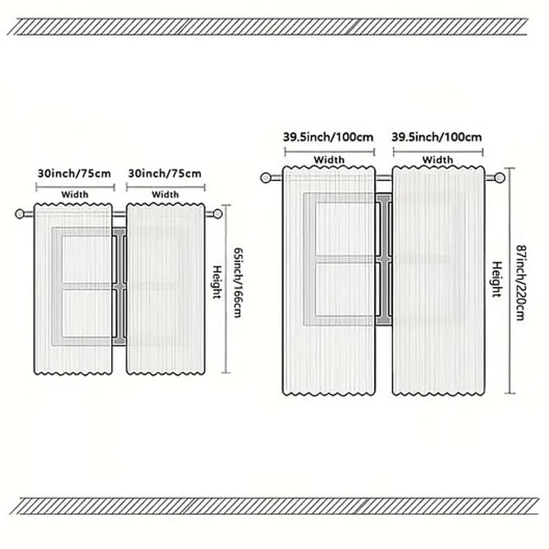 🎅Xmas Sales - 49% OFF🎄Christmas Window Curtains 2-Piece Set for Home Decor