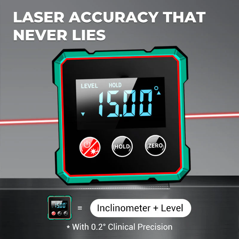 🎁🎁2025 Hot Sale 50% OFF💥Magnetic Digital Angle Finder with Electronic Laser