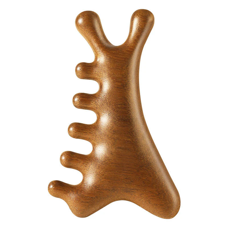 🥳New Year Specials🥳4-in-1 Wooden Scalp Massage Comb Gua Sha Tool