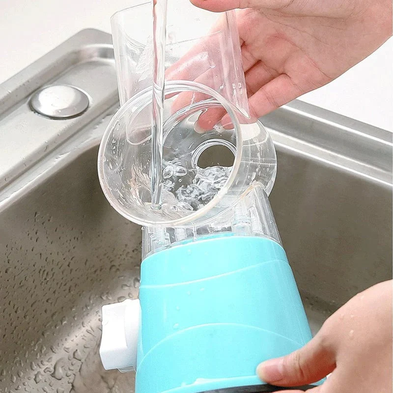 🔥kitchen Artifact🔥3 in 1 Rotary Cheese Grater Vegetable Slicer