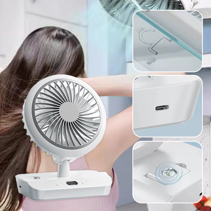 Desktop Oscillating Dual Head Fan