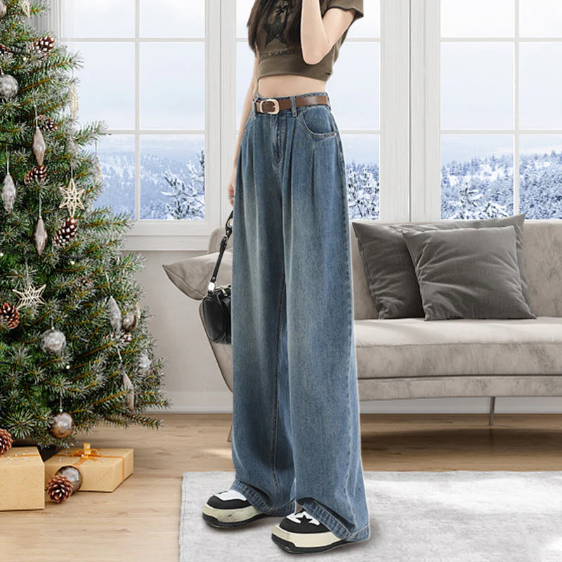 Women's High Waisted Wide Leg Jeans