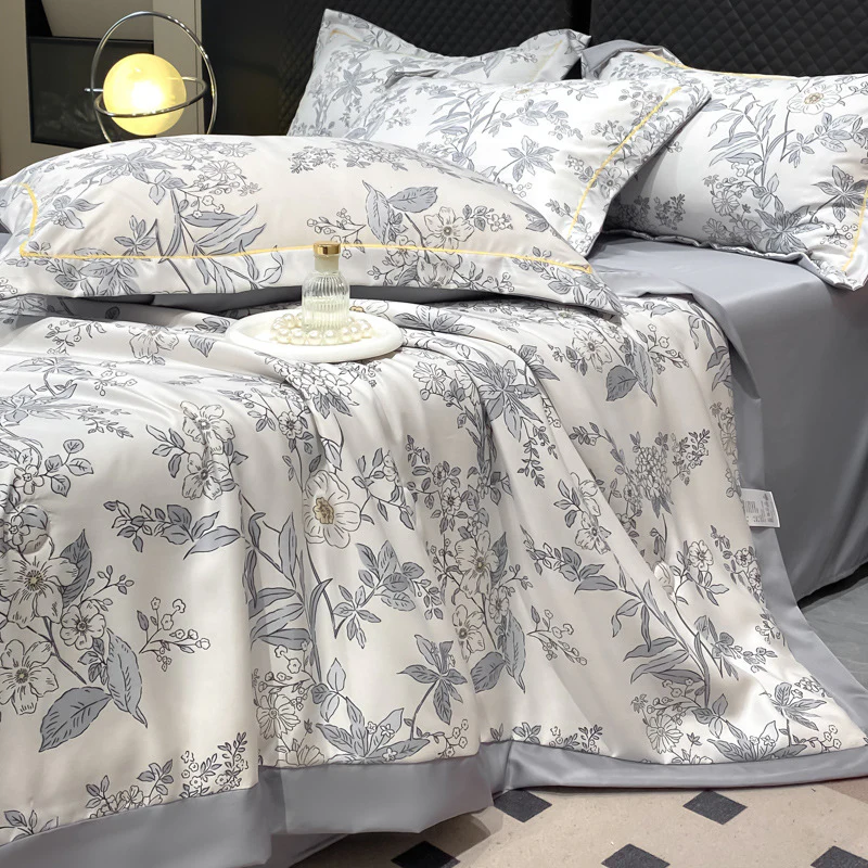 🔥Summer Limited Sale-50%Off🌸Cooling Breathable Floral Bed Sheet (4-Piece Set)