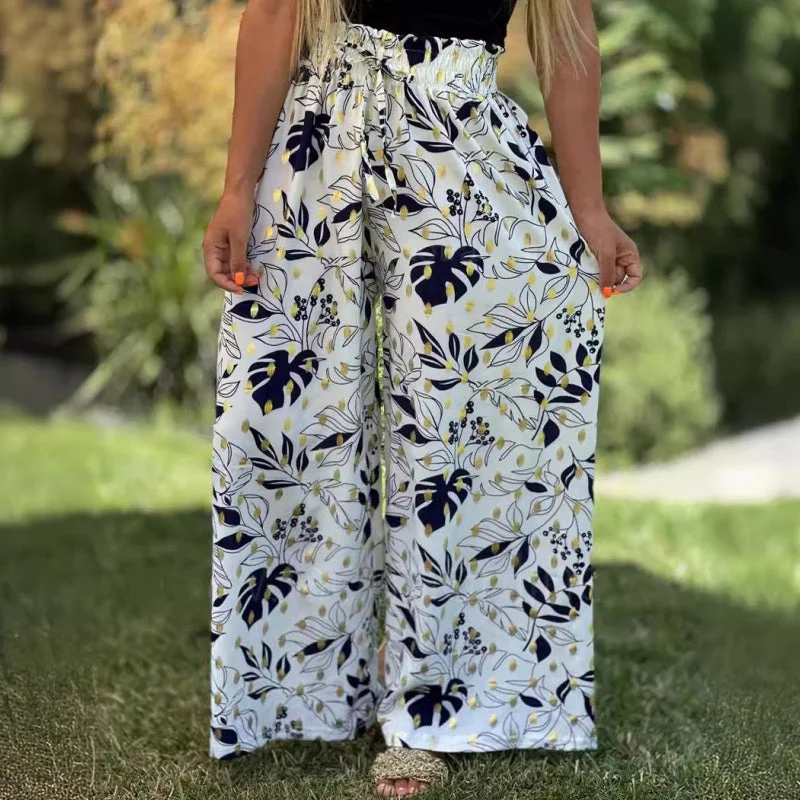 🔥Free Shipping🔥Women's Printed Wide Leg Pants