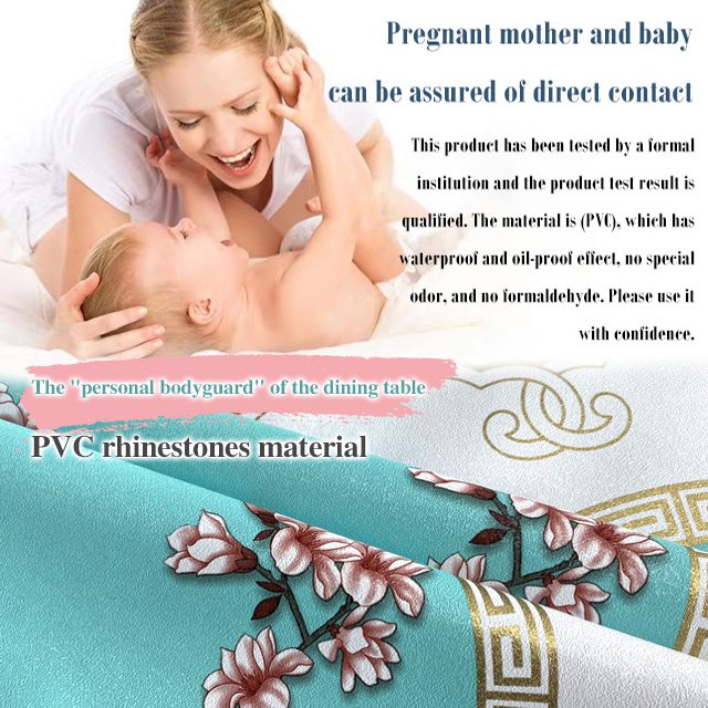 Waterproof and oil-proof embroidered tablecloth