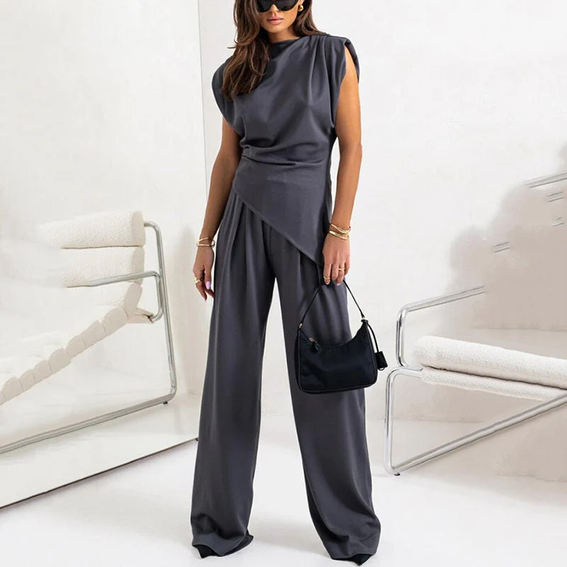 🌸Spring Specials💐 Women’s Elegant Solid Color Two-Piece Set