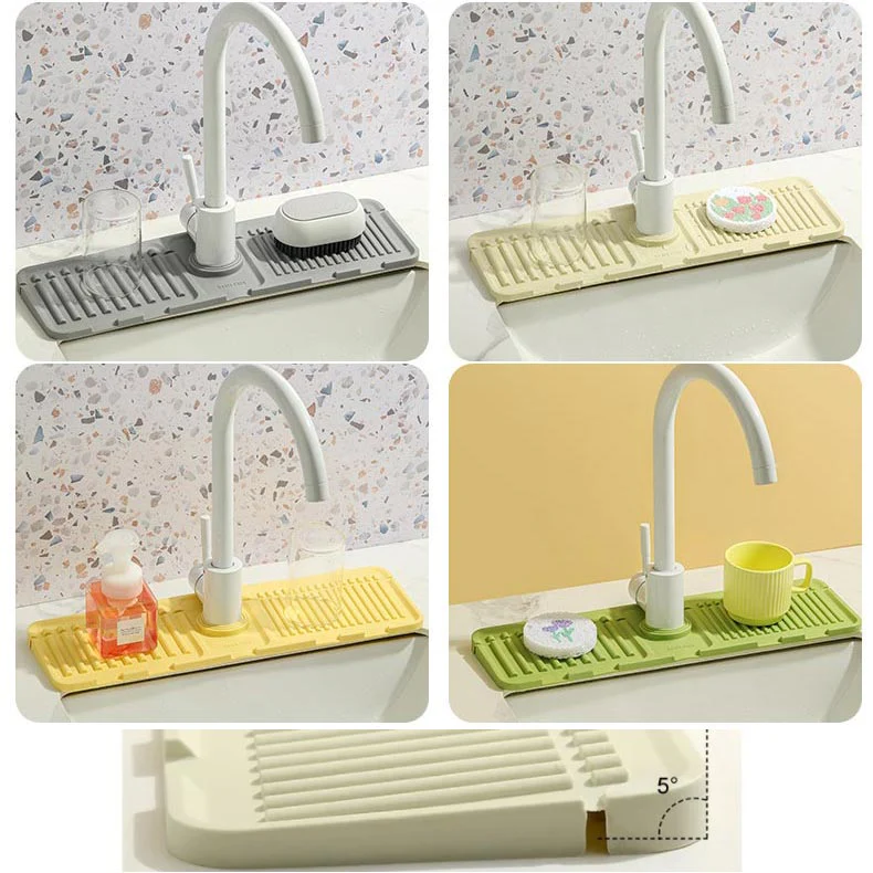 🔥Buy 1 Get 1 Free🔥 Faucet Splash Guard Draining Tray Mat