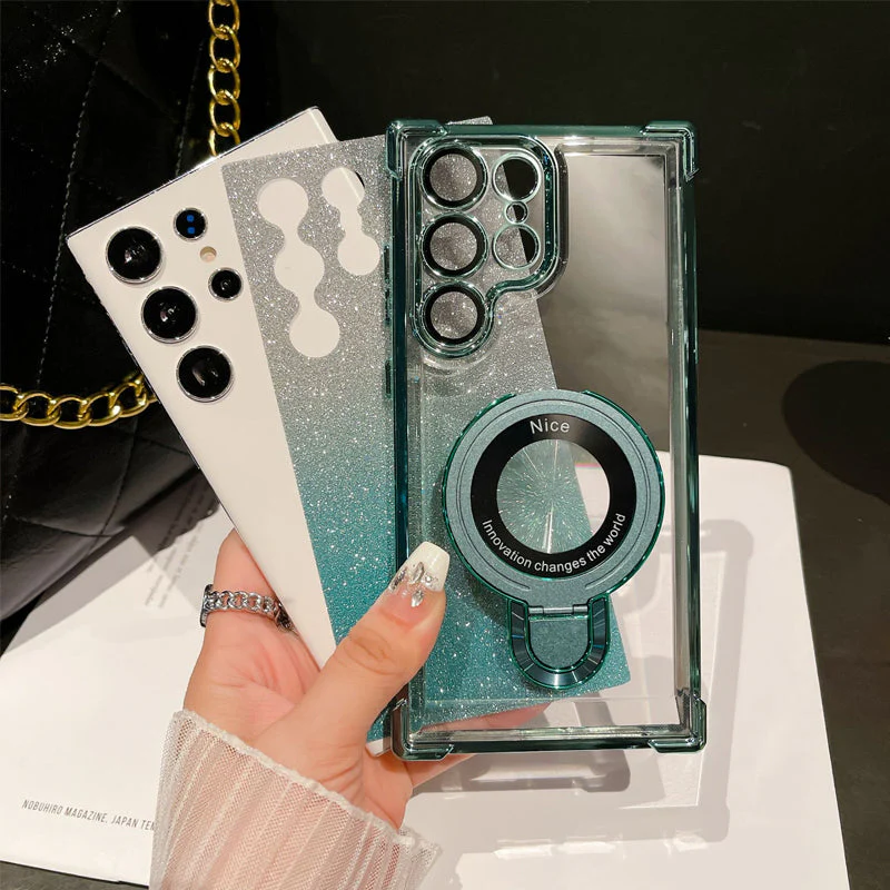 🔥🔥Magnetic Gradient Glitter Mobile Phone Cases for Samsung S22/23/24🔥
