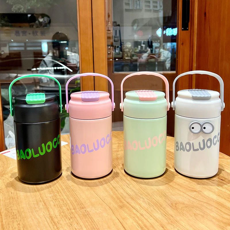 Stainless Steel Insulated Cooler Mug with Tea Silo Straw