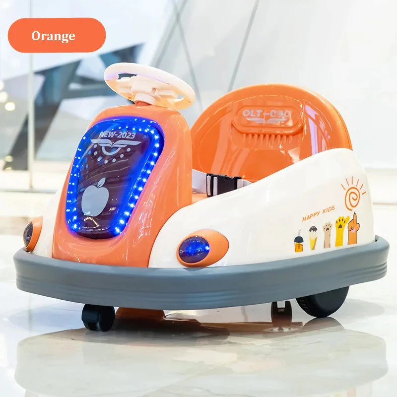 6v Double Drive Mainan Elektrik Kanak-kanak Drift Alat Kawalan Jauh Boleh Menempatkan Bayi Manusia Empat Roda Mengecas Kereta Bumper