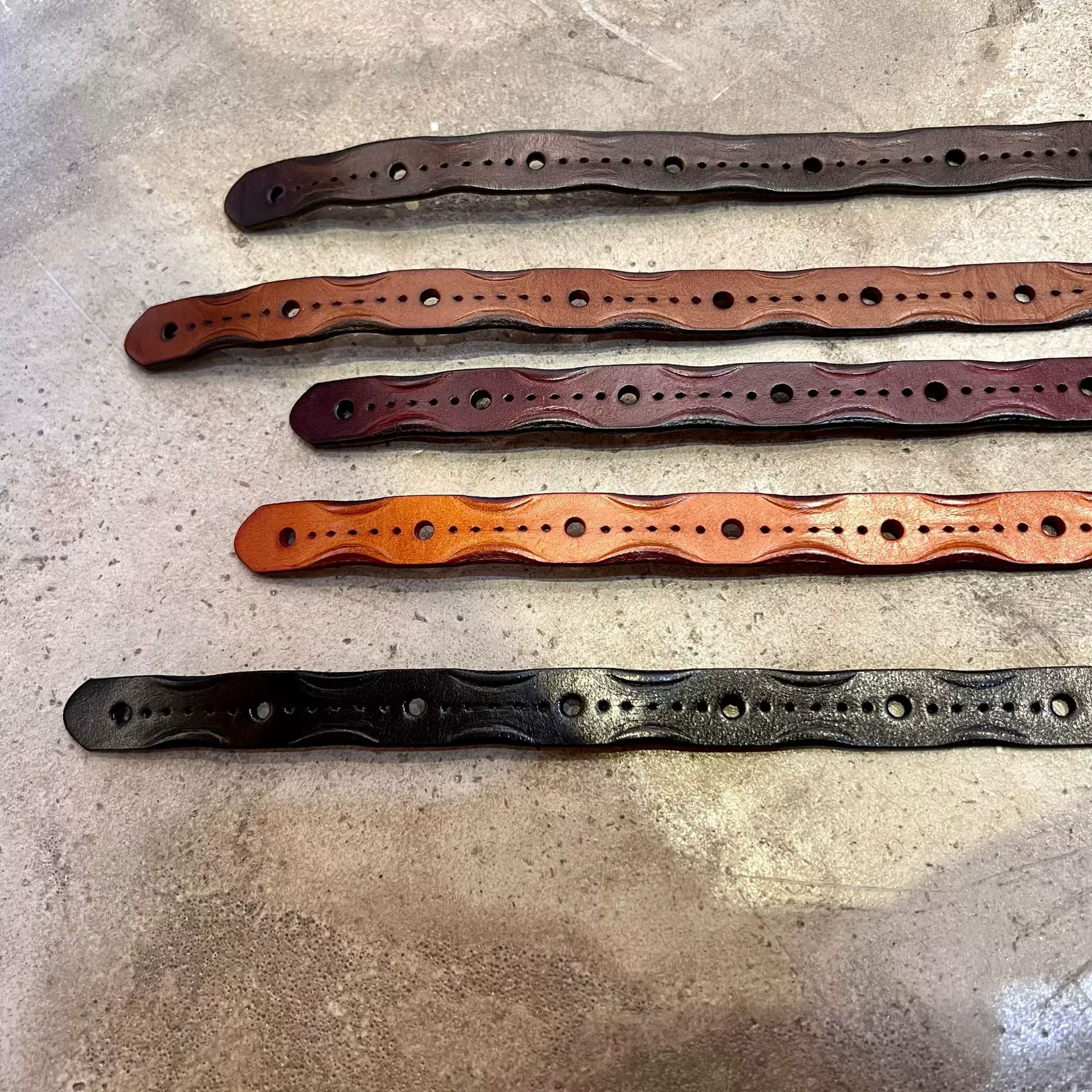 Brown Genuine Leather Belt with Metal Buckle