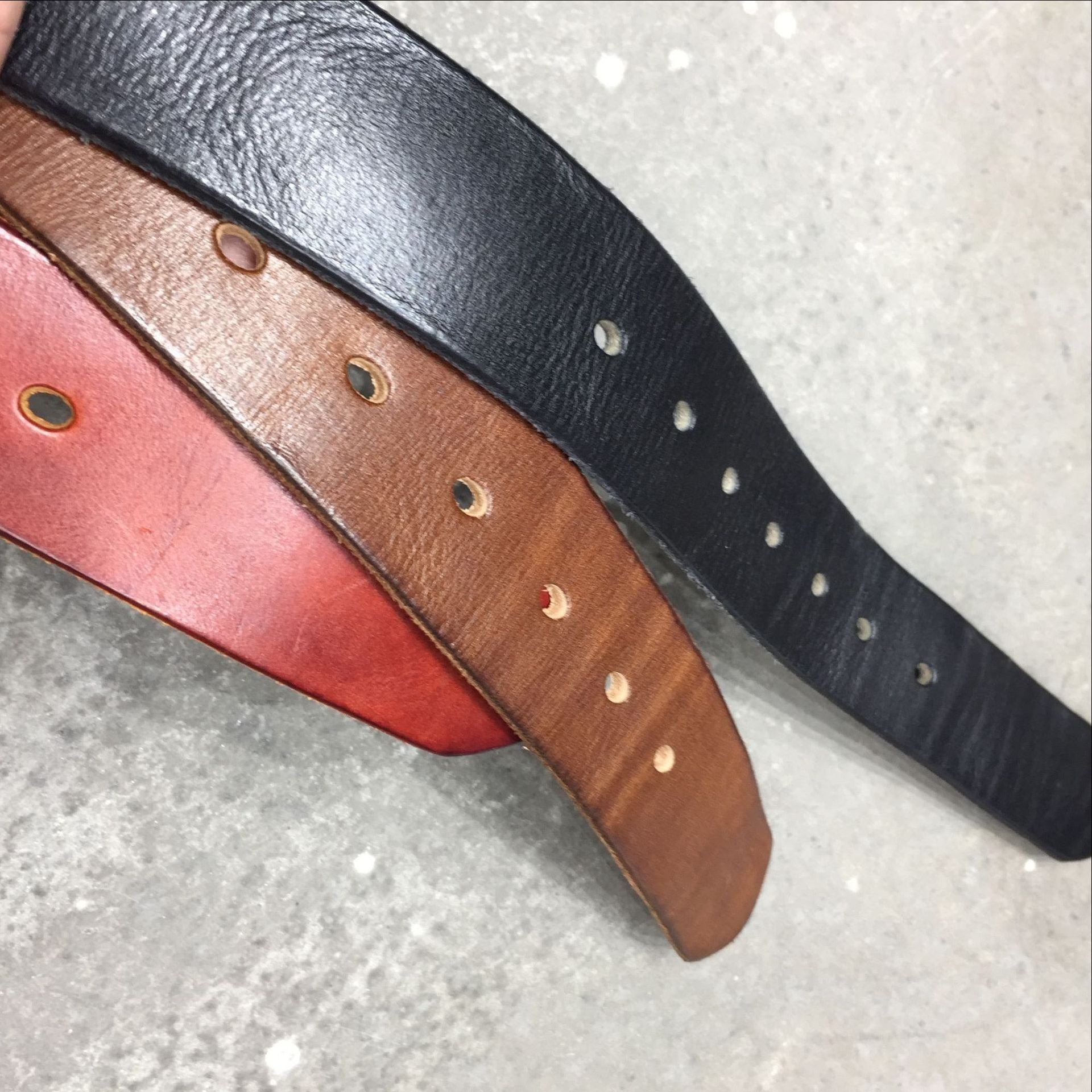 Genuine Leather Belt with Metal Buckle