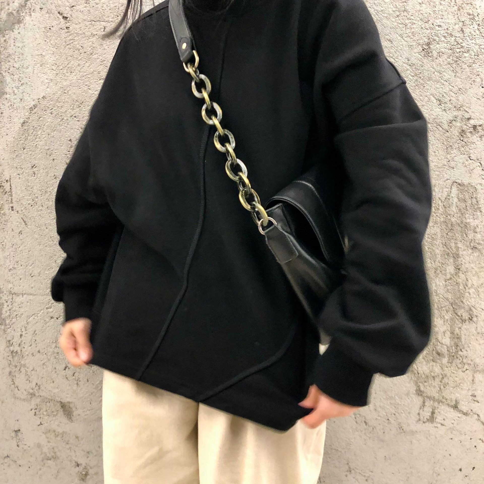 Leather Chain Strap Shoulder Bag