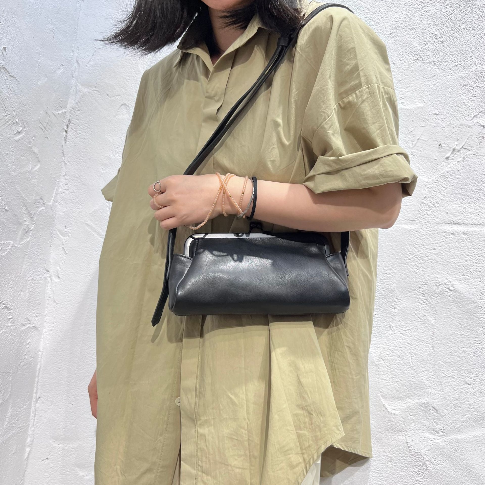 Slim Leather Crossbody Bag