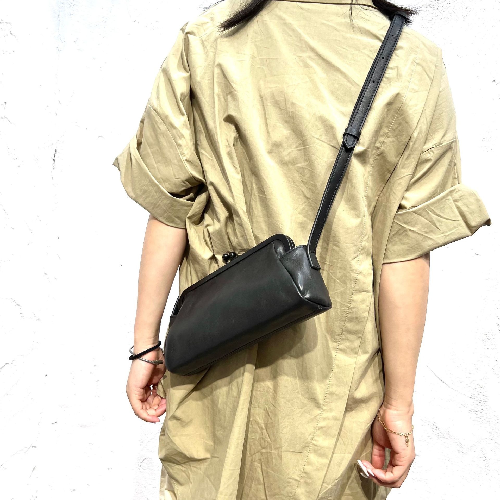 Slim Leather Crossbody Bag