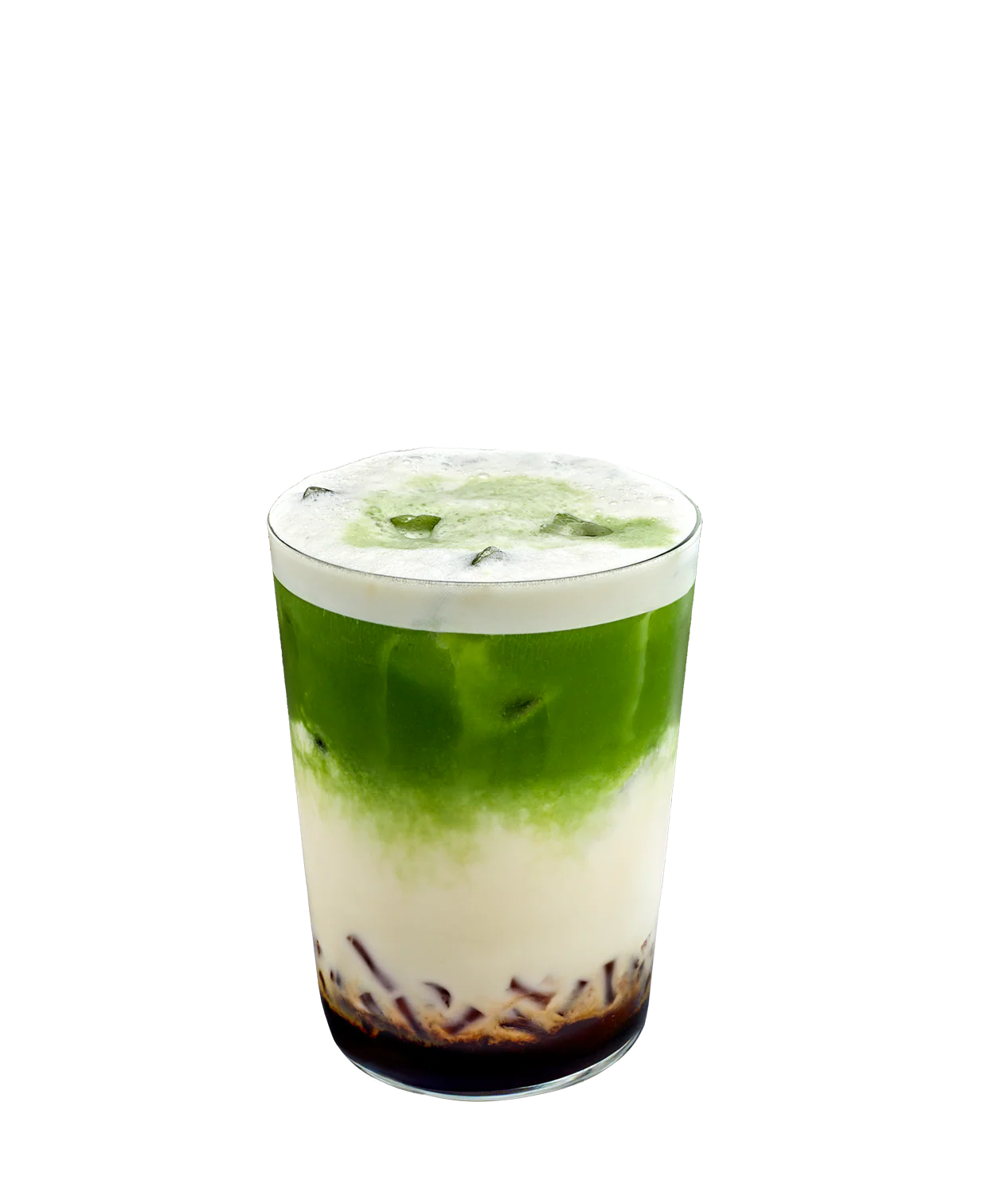 Iced Brown Sugar Matcha Oat Latte with Jelly