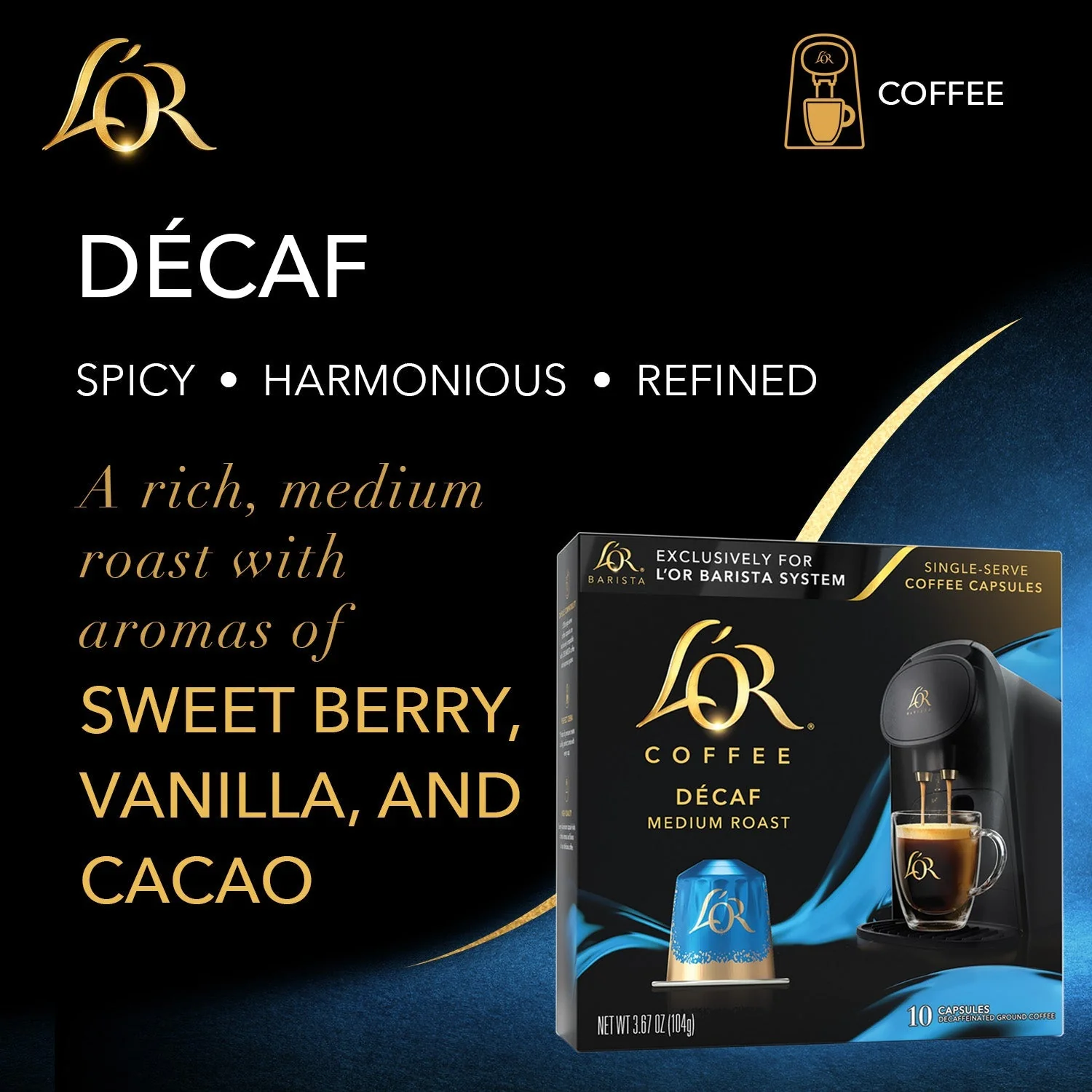 L'OR Decaf Coffee Capsules